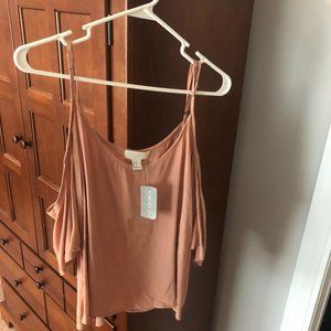 Dusty Pink Forever21+ 1X Off the Shoulder Top